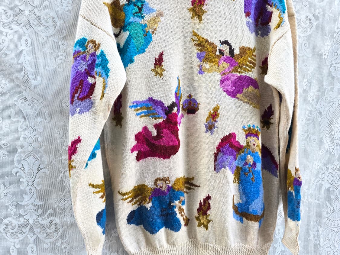 80s 핸드메이드 니트 (made in u.k) 상품이미지8