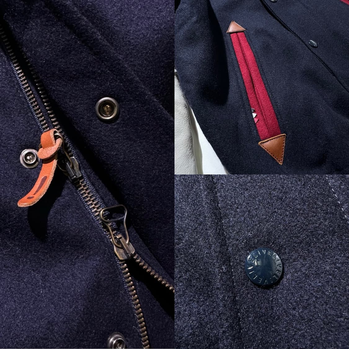 라코스테 LIVE 라이브 레더 슬리브 바시티 자켓 상품이미지7