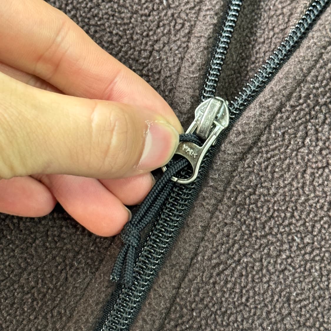 노스페이스 해외판 브라운 배색 플리스 반집업 L 상품이미지5