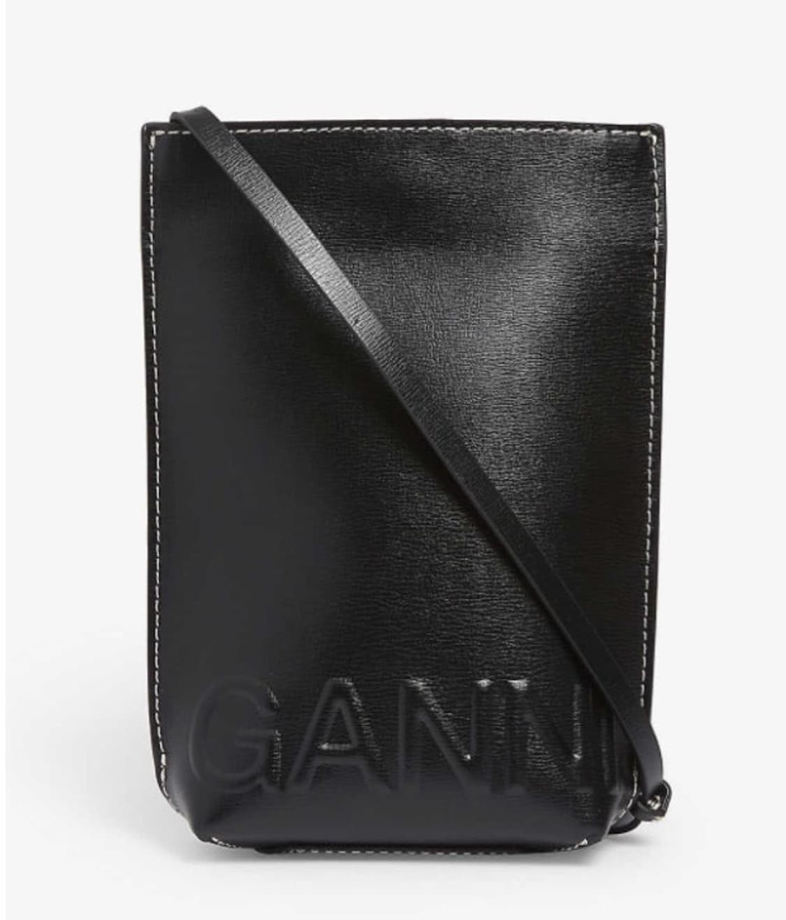 가니 로고 엠보스 레더 크로스백 상품이미지1