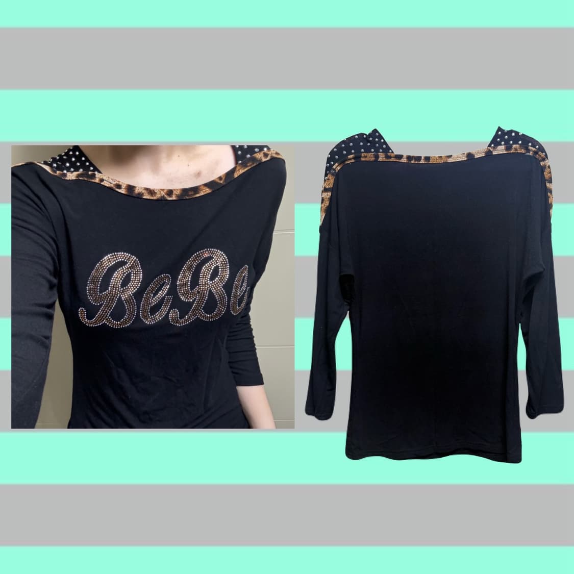 오네갸루 레오파드 롱슬리브 상품이미지2