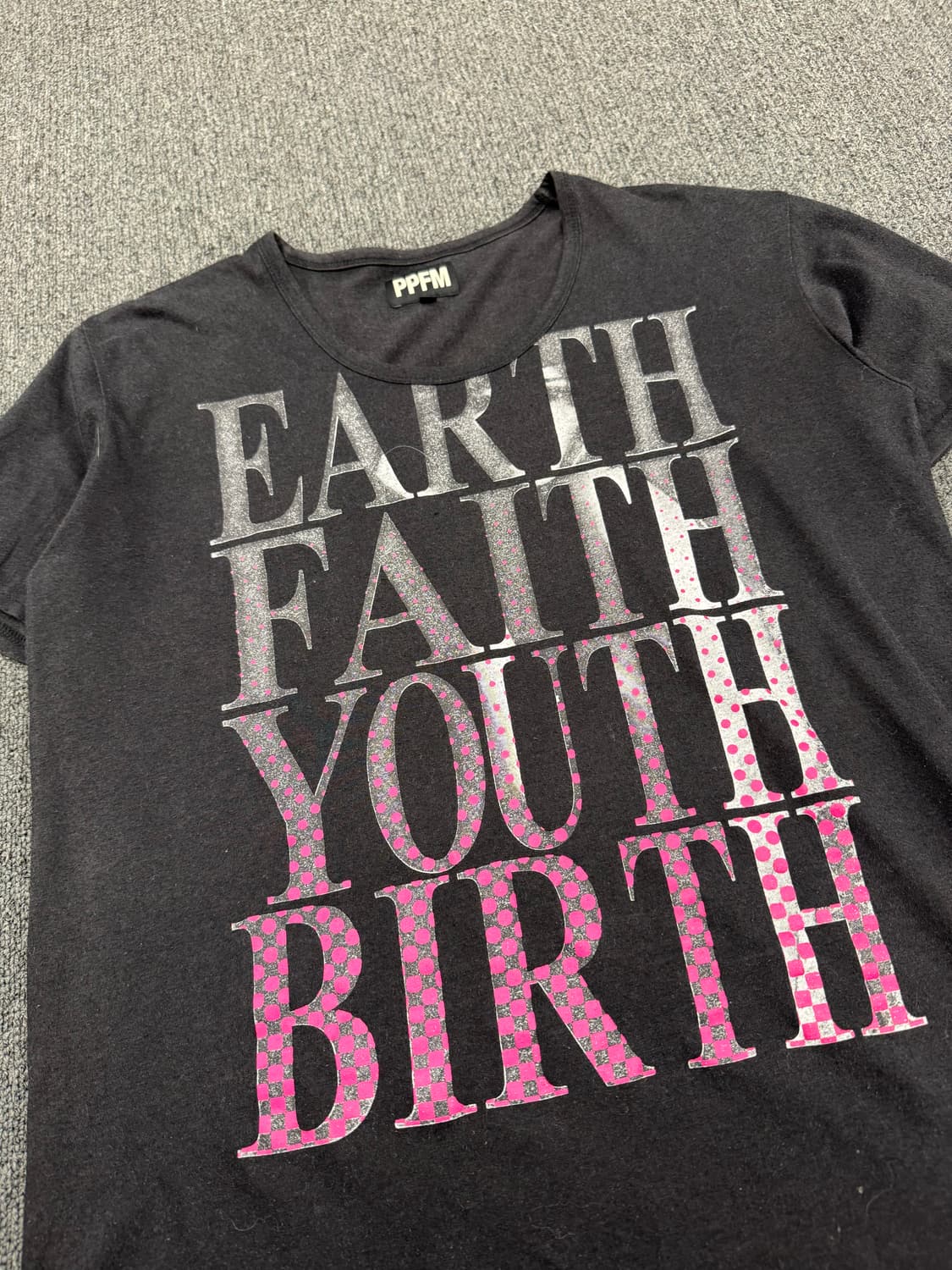 L)PPFM 빈티지 프린팅 여성 반팔티 상품이미지2