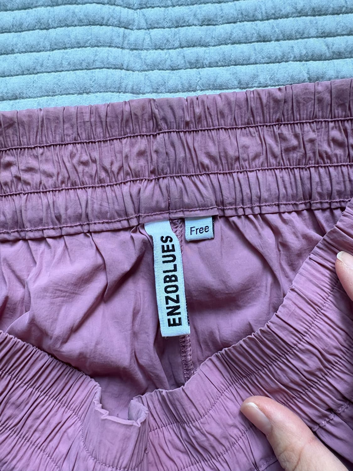 밴딩 와이드 팬츠 인디핑크(실사O) 상품이미지7