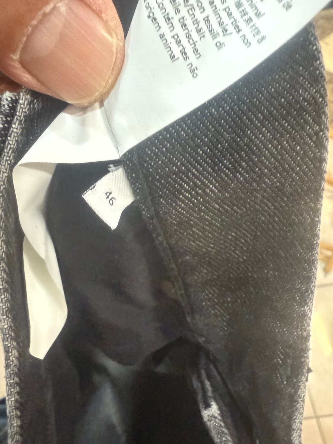 46/30 정품 로에베 아나그램로고 블랙진 팝니다 상품이미지7