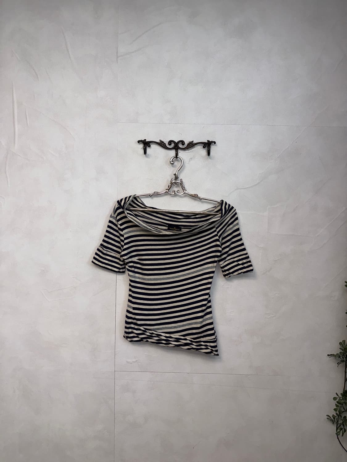 Vivienne Westwood stripe cowl 오프숄더 t 상품이미지2