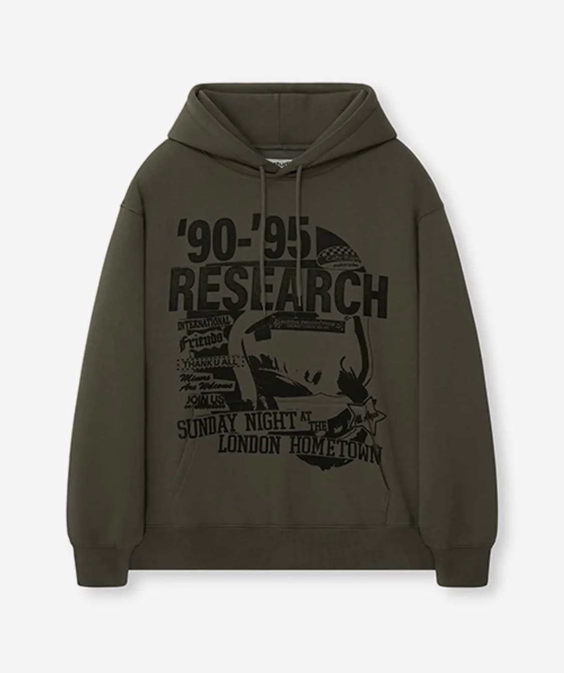 비바스튜디오 research hoodie 카키 ( 리서치 후드 ) 상품이미지1