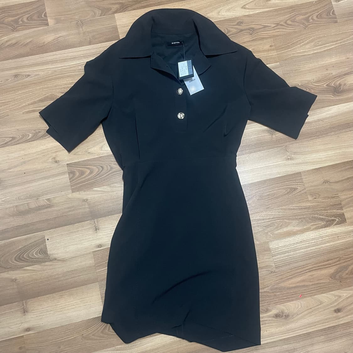 System 블랙 미니 원피스 상품이미지1