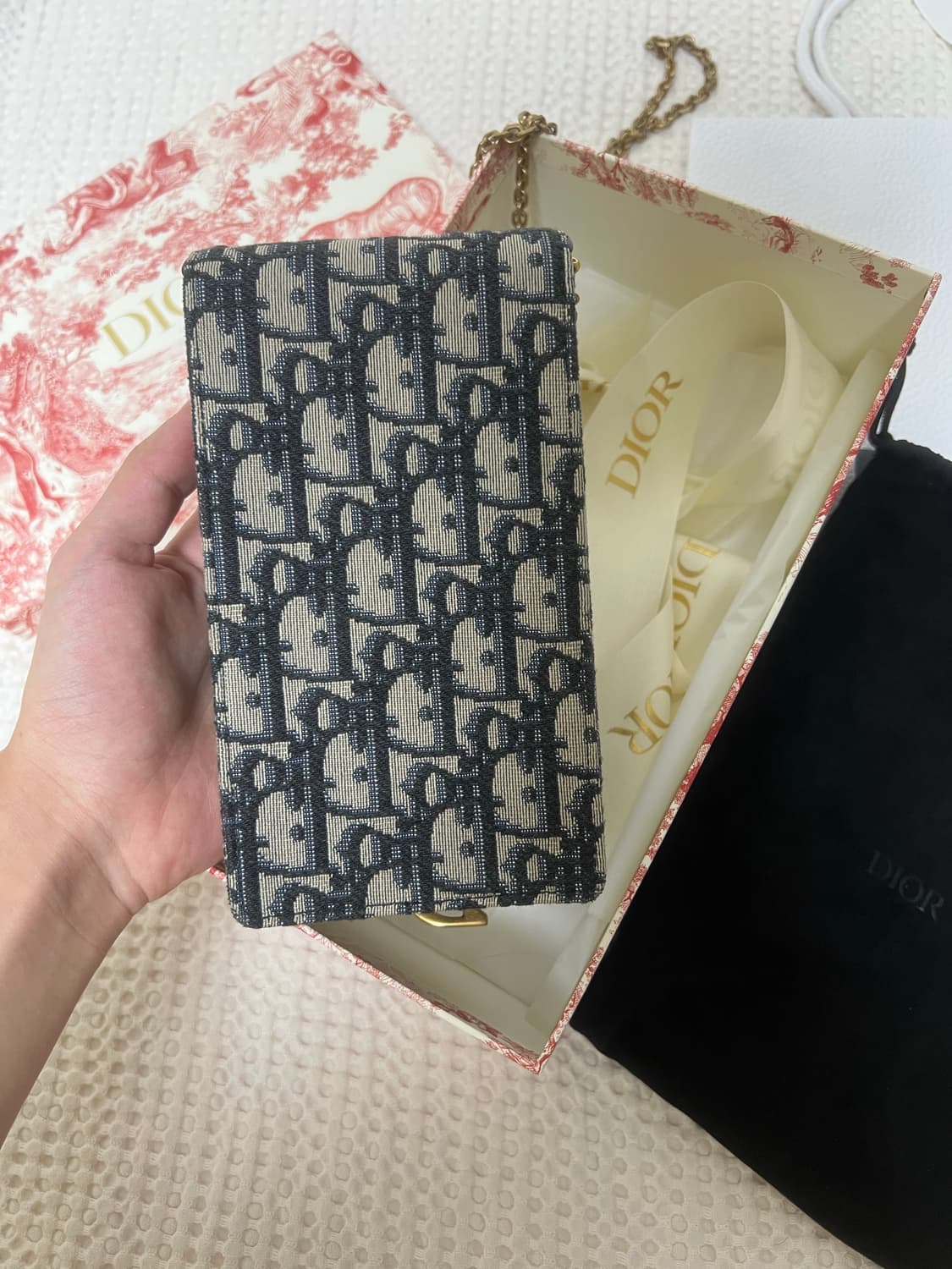 (정품) 디올 오블리크 새들 버티컬백 상품이미지2