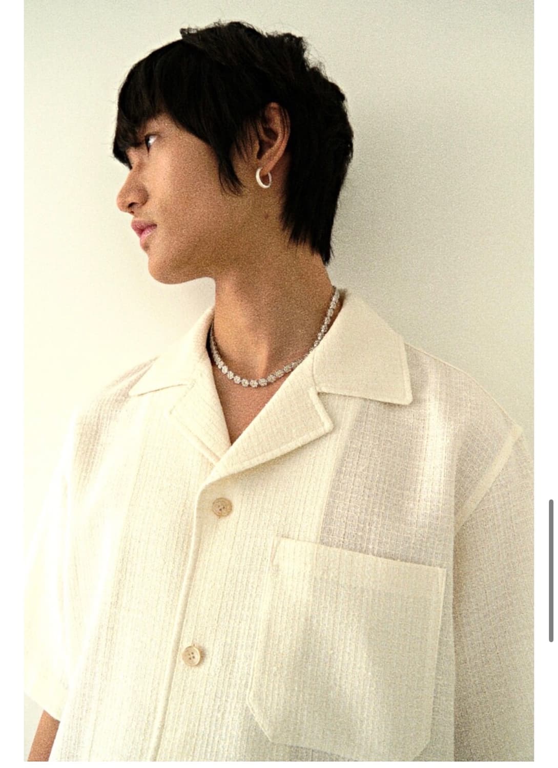 크러쉬어게인 화이트트위트 셔츠 M 상품이미지1