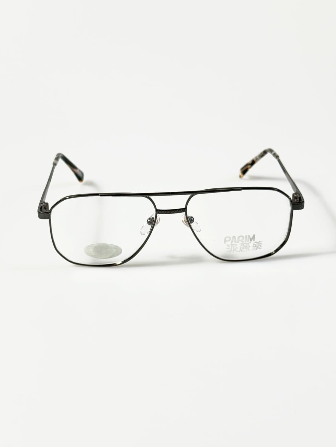 90s PARIM 건메탈 보잉 스퀘어 프레임 빈티지 안경 상품이미지2
