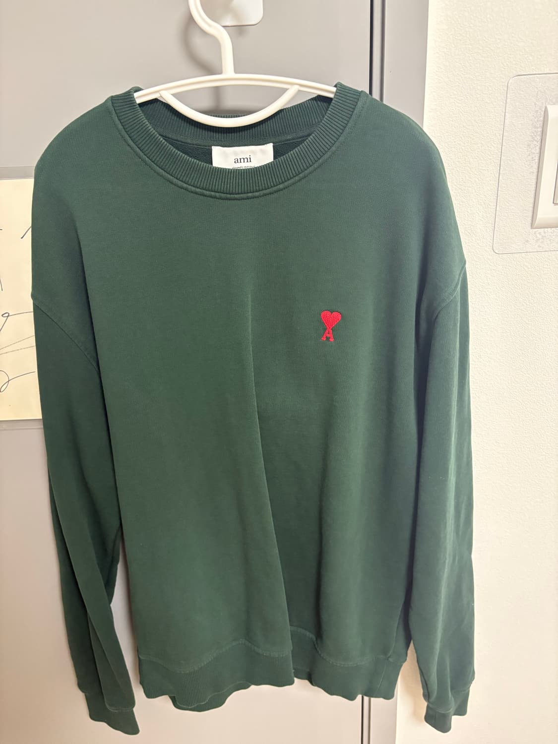 아미 맨투맨 23ss 딥그린 상품이미지1