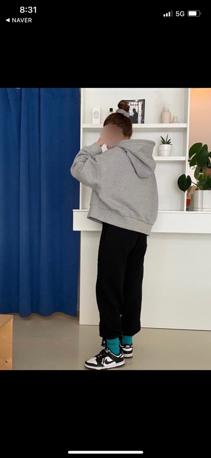 아이링마켓 조거후드티 후드티셔츠 그레이 상품이미지5