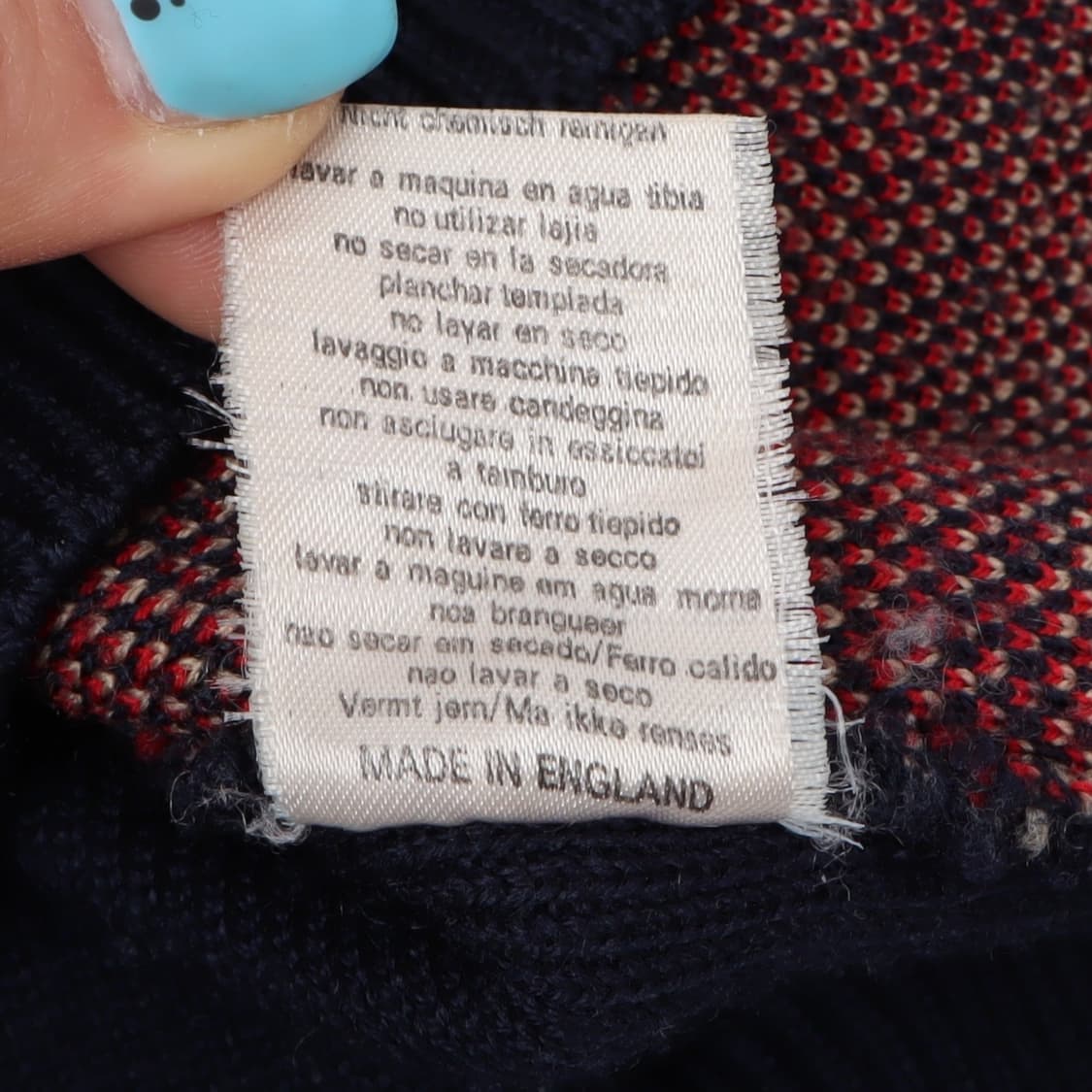 버버리 크레스트 네이비 노바체크 울 가디건 상품이미지10