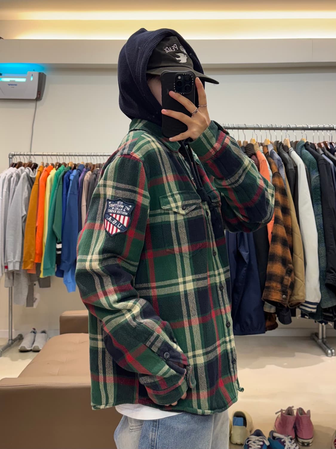 폴로 랄프로렌 플란넬 후드 셔츠 상품이미지8