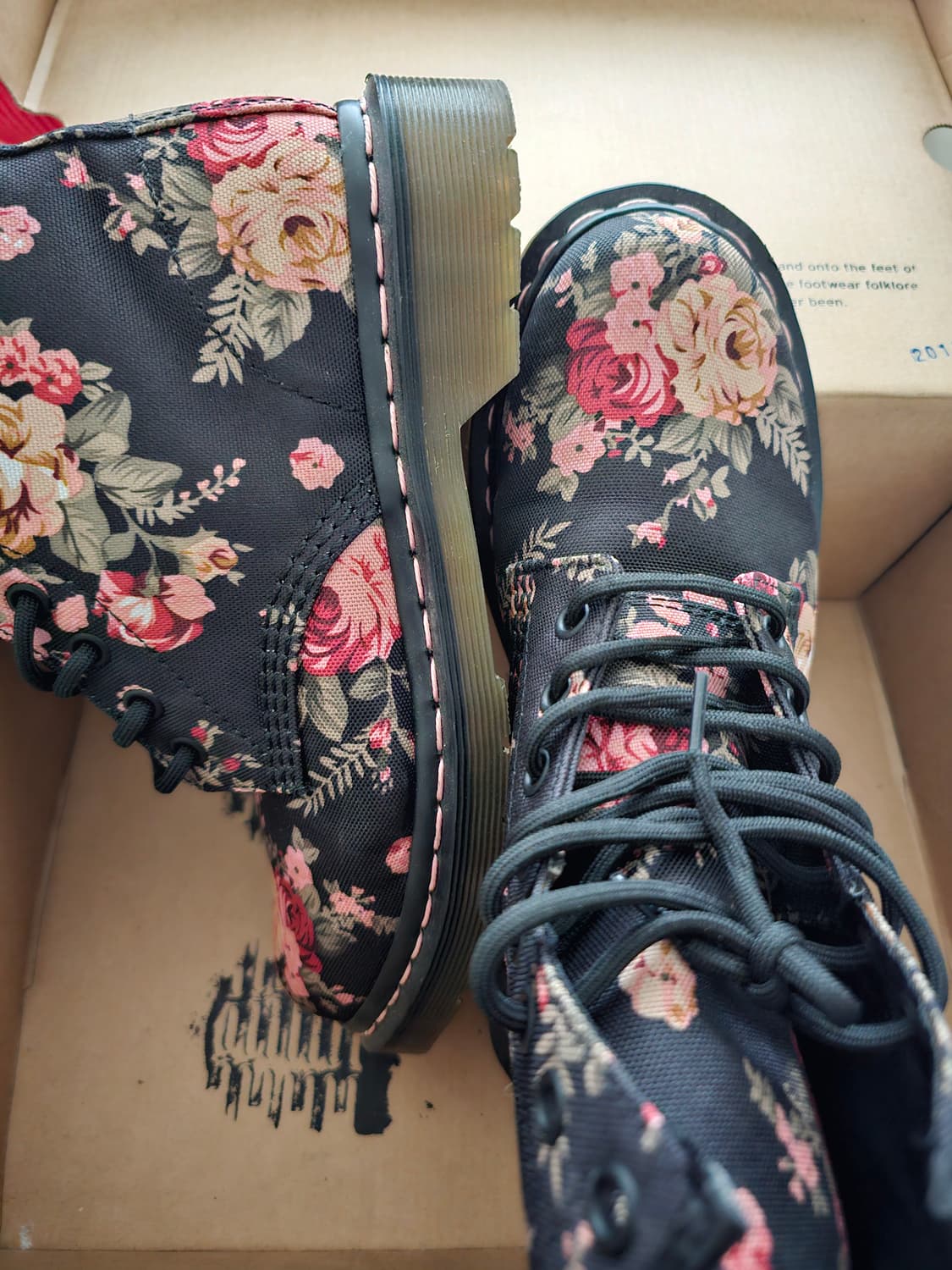 닥터마틴 플로럴 여성 부츠 UK5 상품이미지5