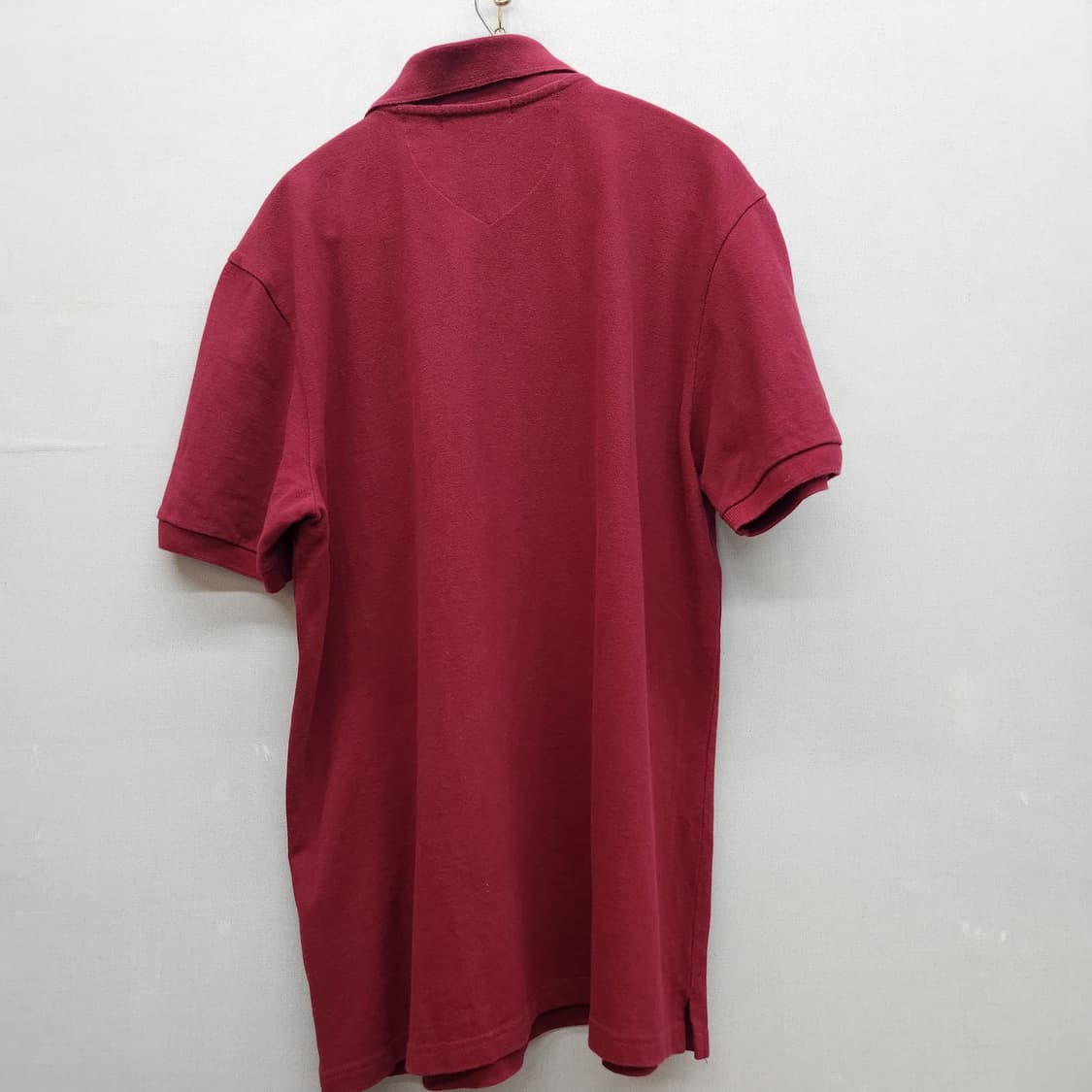 빈폴 로고자수 버건디 반팔카라 XL(L) 상품이미지4