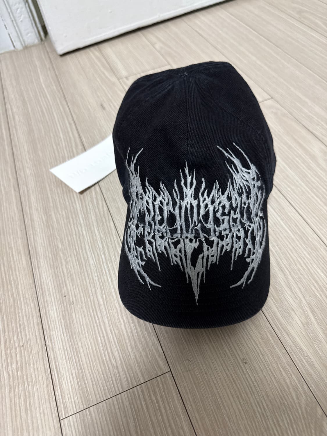 프로젝트 G/R 메탈릭 로고 캡 블랙 상품이미지3