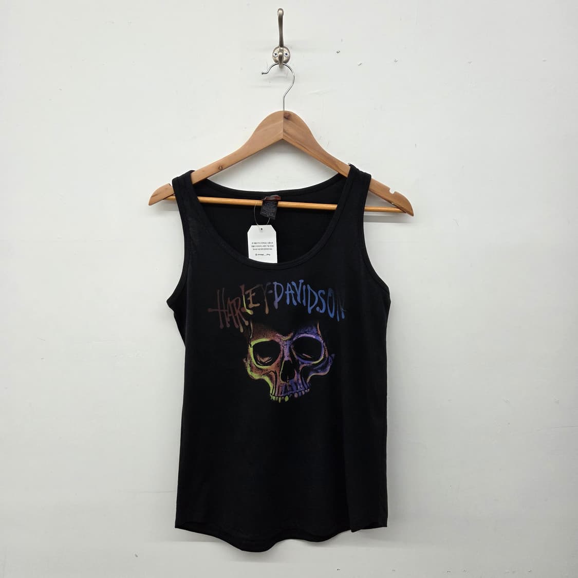 할리데이비슨 해골 나시 블랙 여성 S 상품이미지1