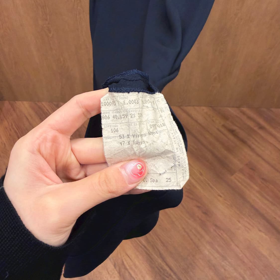 버버리 런던 클래식 셔츠 롱 원피스 히든 버튼 캡 소매 디테일 딥 네이비 상품이미지8