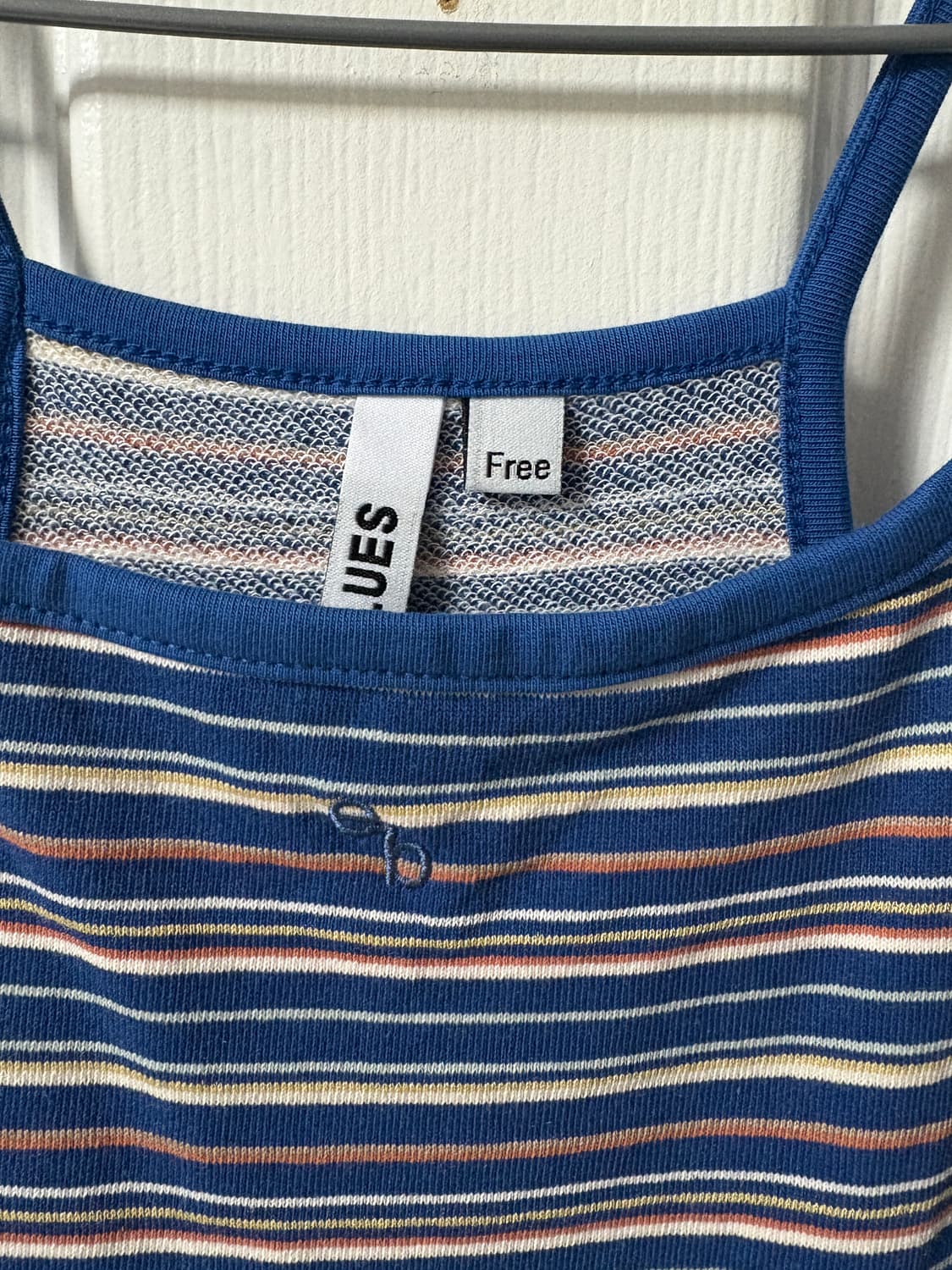 엔조블루스 스트라이프 저지 슬리브리스 원피스 상품이미지5