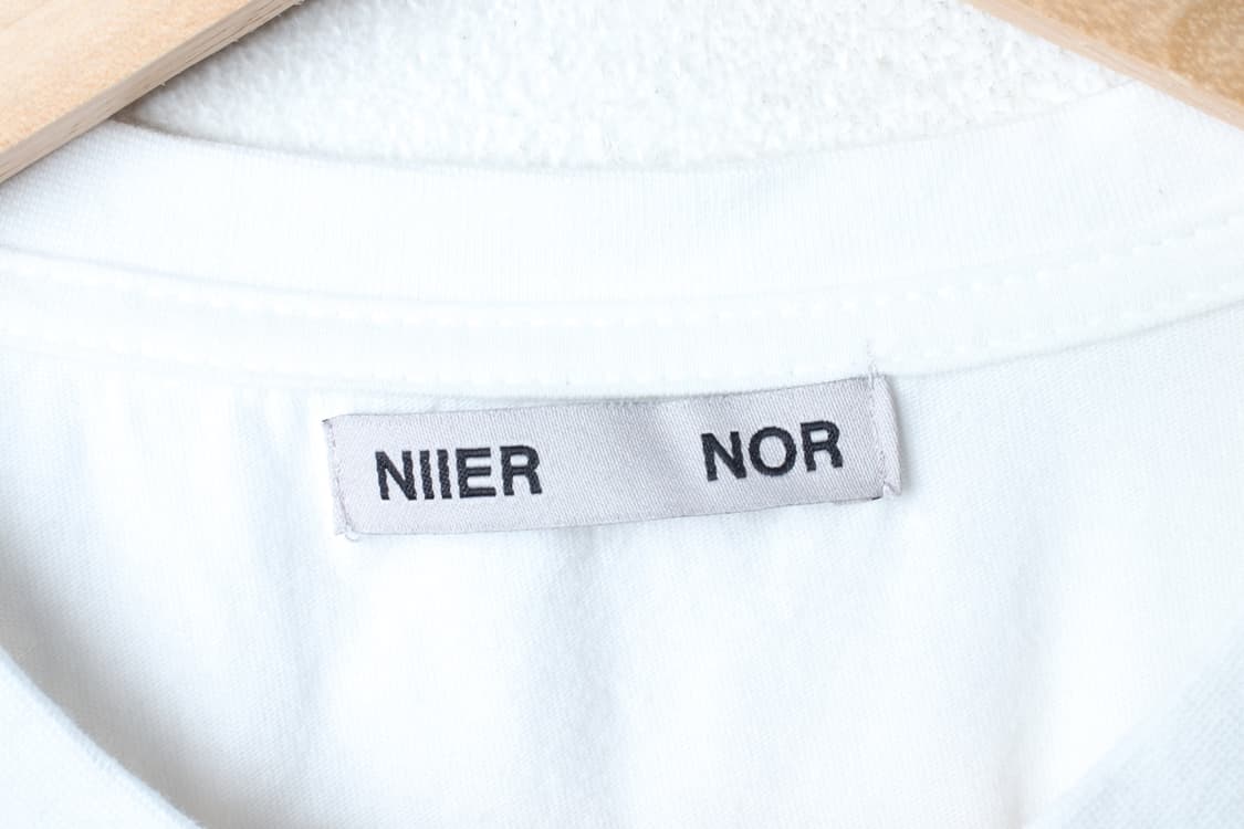 W(F) 니어노어 반팔 티셔츠 로즈 그래픽 화이트-H33173 상품이미지7