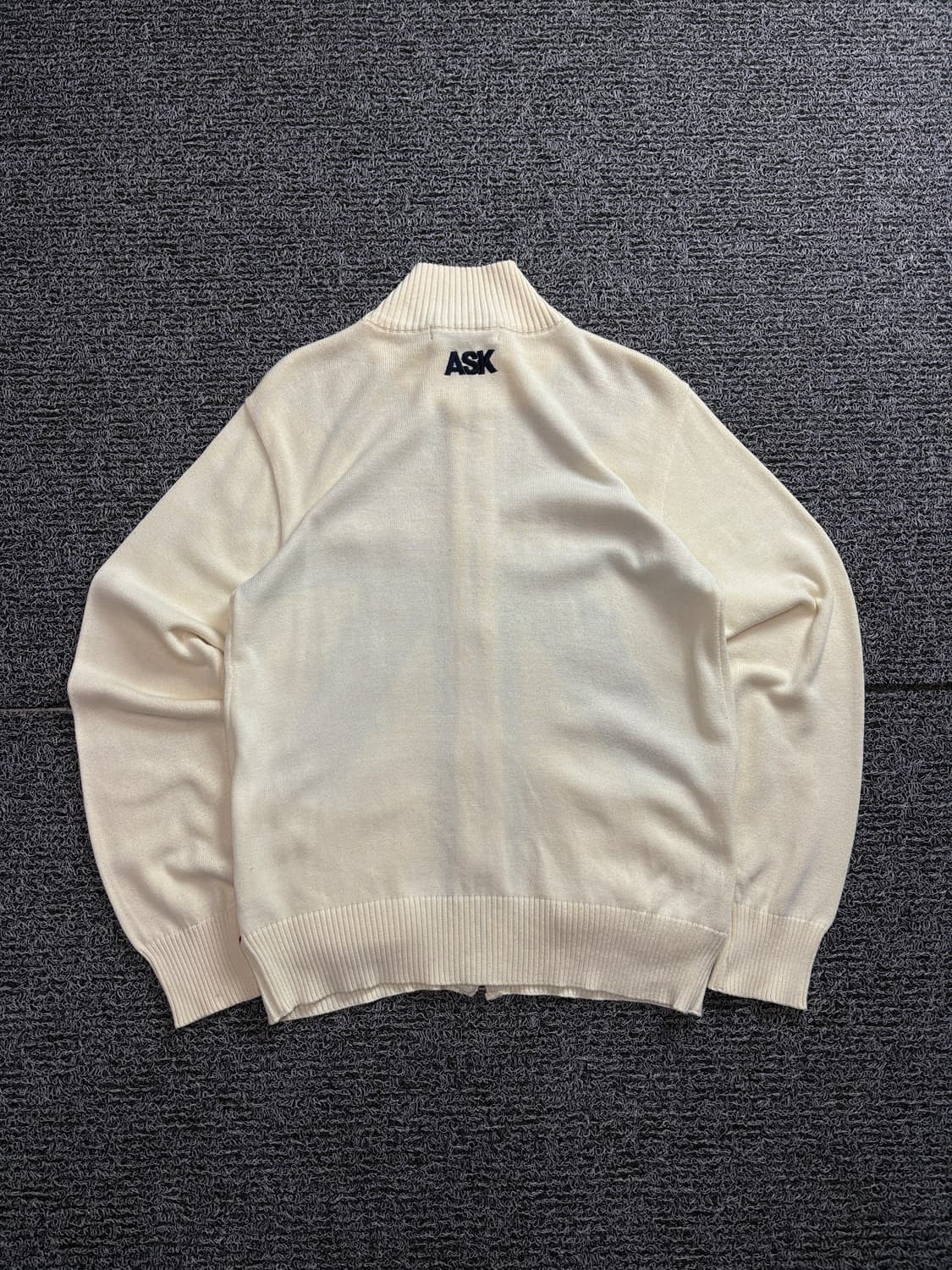 ASK y2k 빈티지 빅로고 올드그쿨 니트 집업 1604 상품이미지5