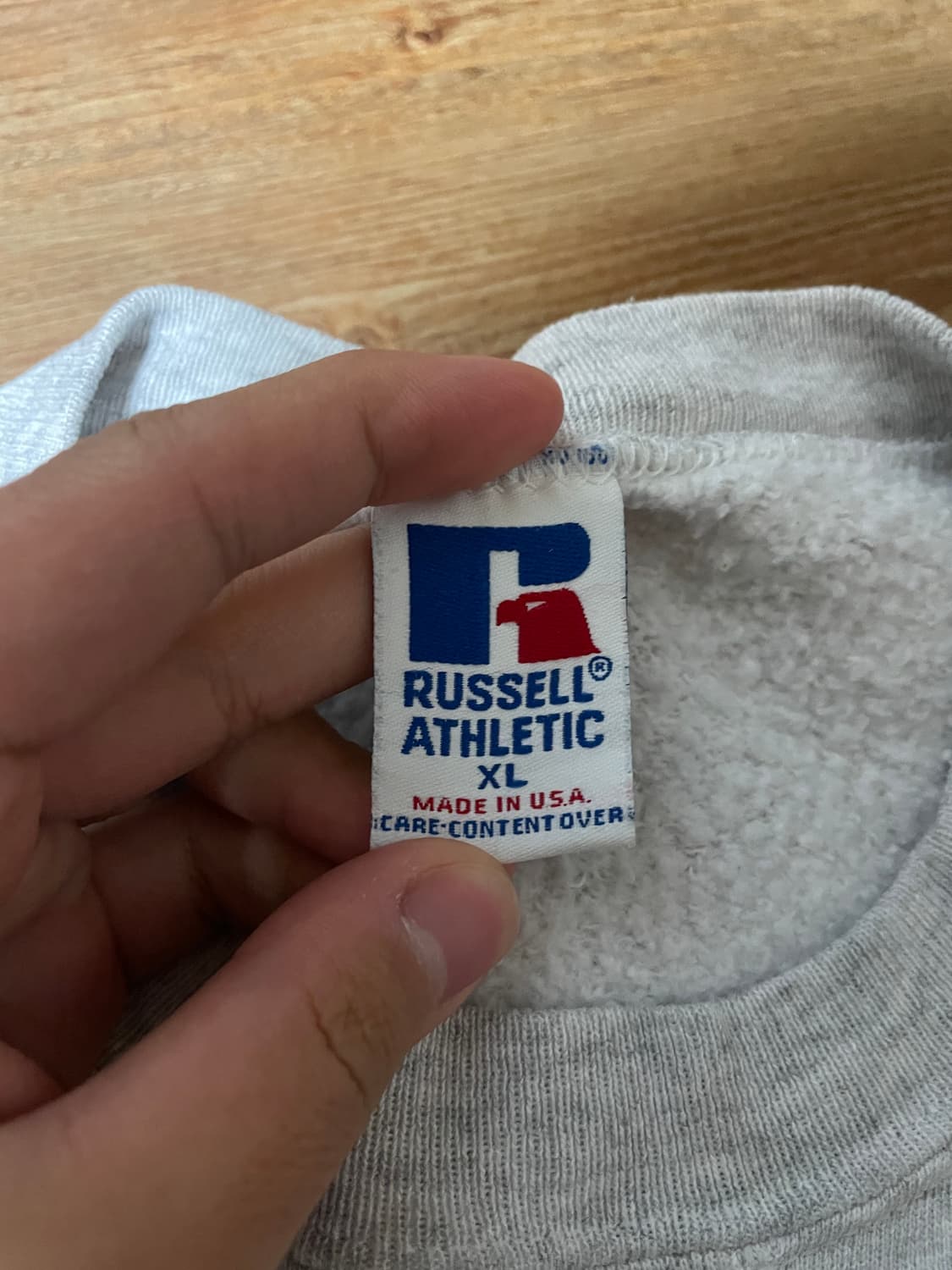 90s 러셀 스웻셔츠 그레이 XL 상품이미지2