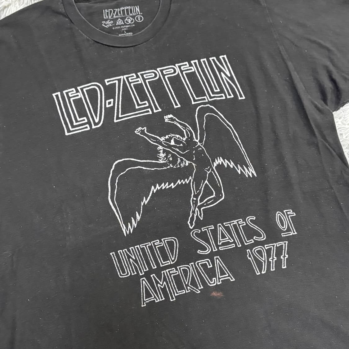 Led Zeppelin 레드제플린 1977 Tour 티셔츠 상품이미지2