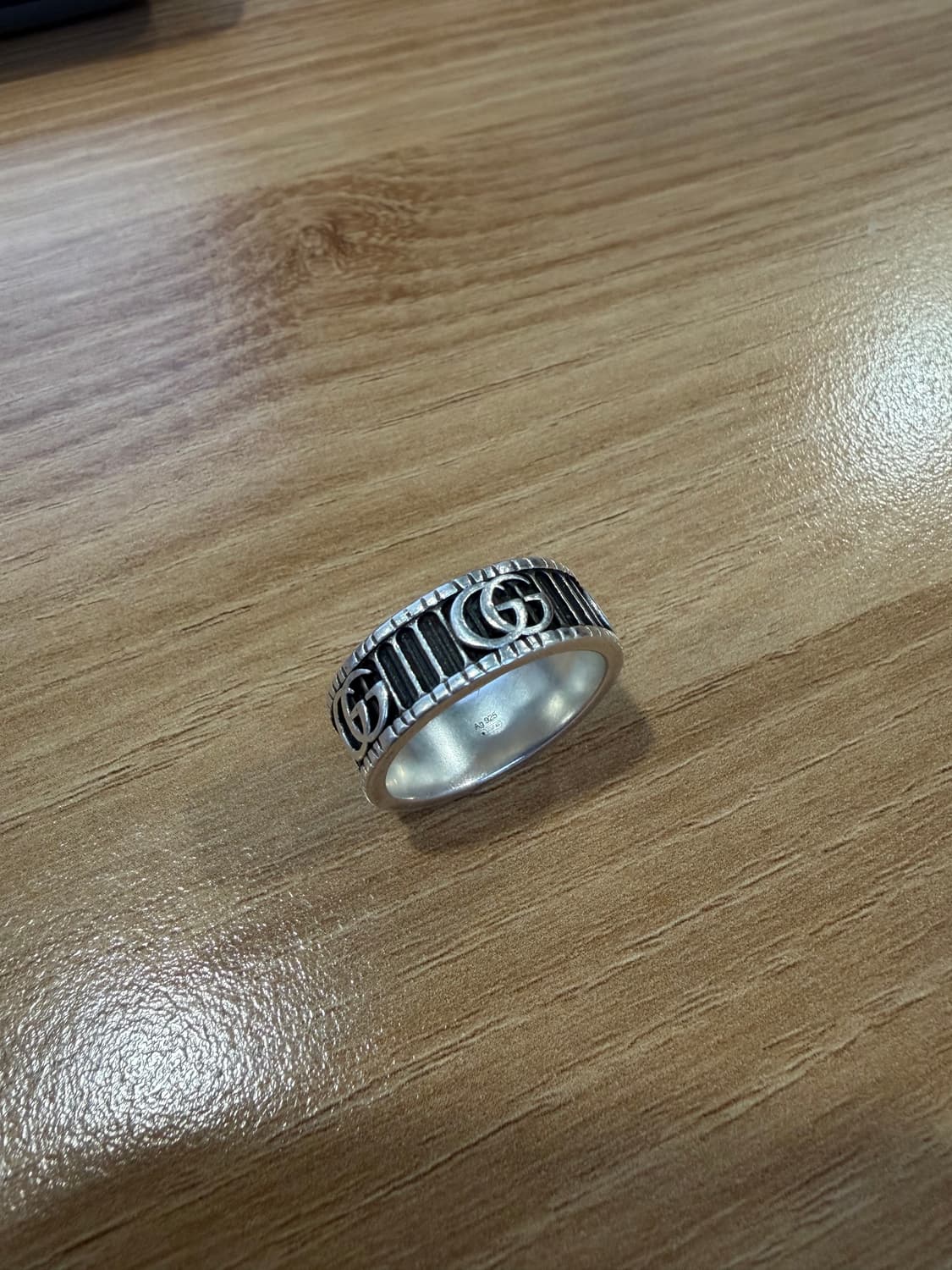구찌 GG 마몽 더블 G 실버 반지 19호 상품이미지2