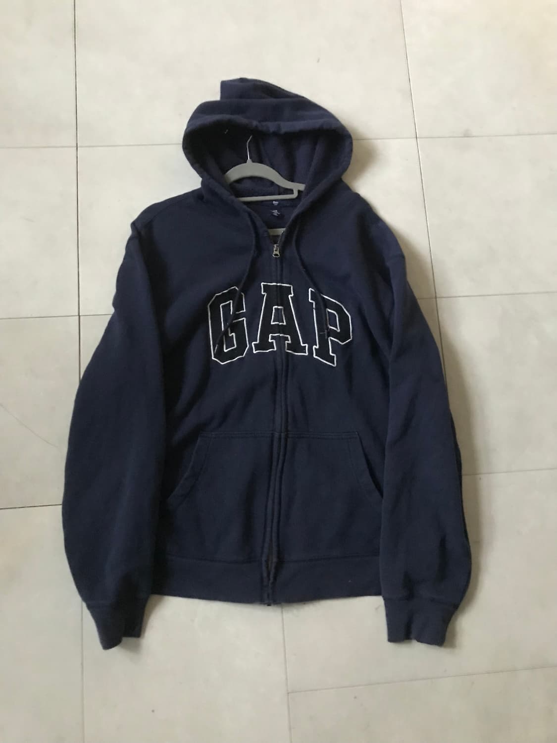 갭 네이비 오버핏 후드집업 상품이미지9