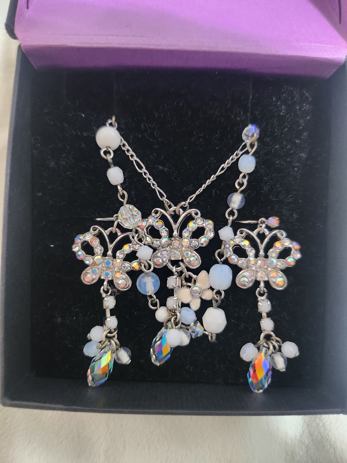 안나수이 나비 목걸이 귀걸이 세트 상품이미지2