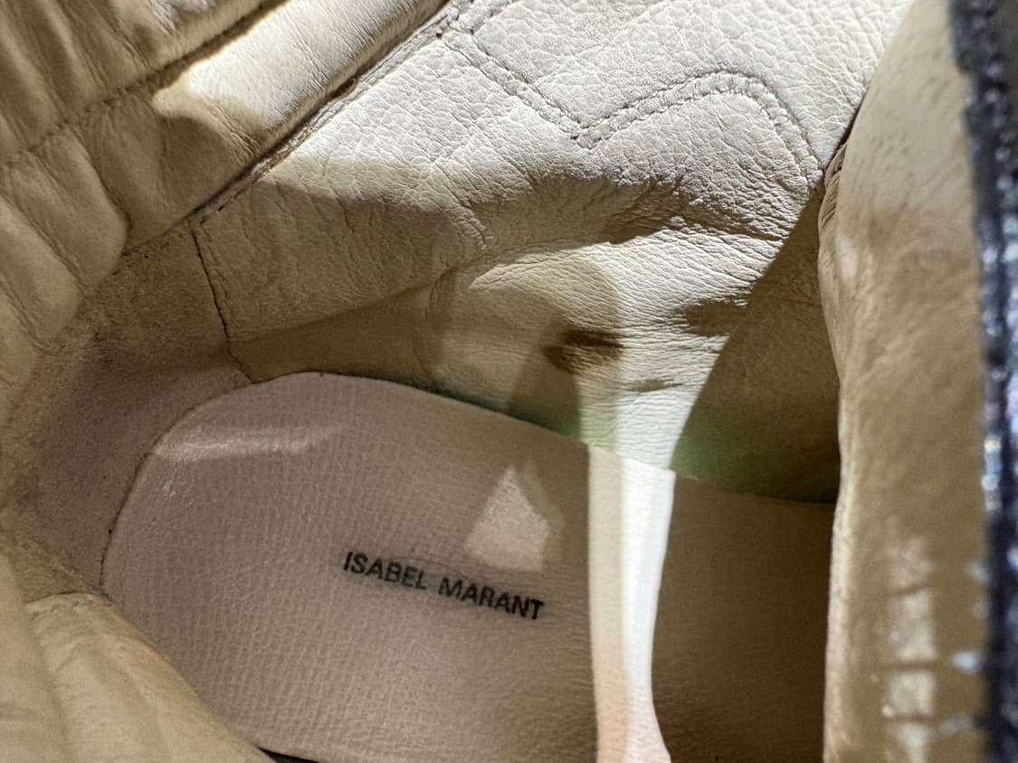 이자벨마랑 Bekett 베켓 스웨이드 벨크로 하이탑 스니커즈 블랙 상품이미지6