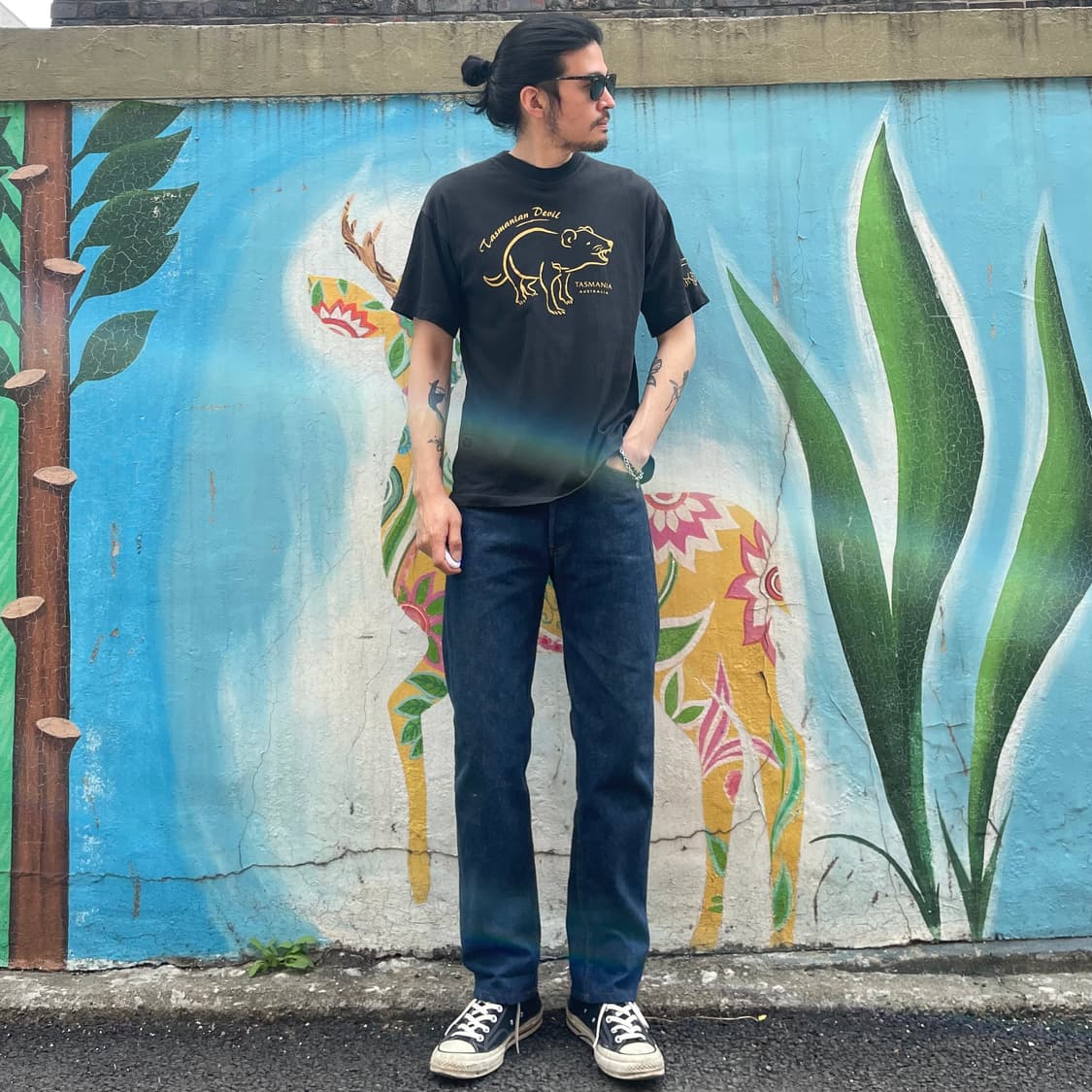 90s Gooses T-shirt single stit 상품이미지5