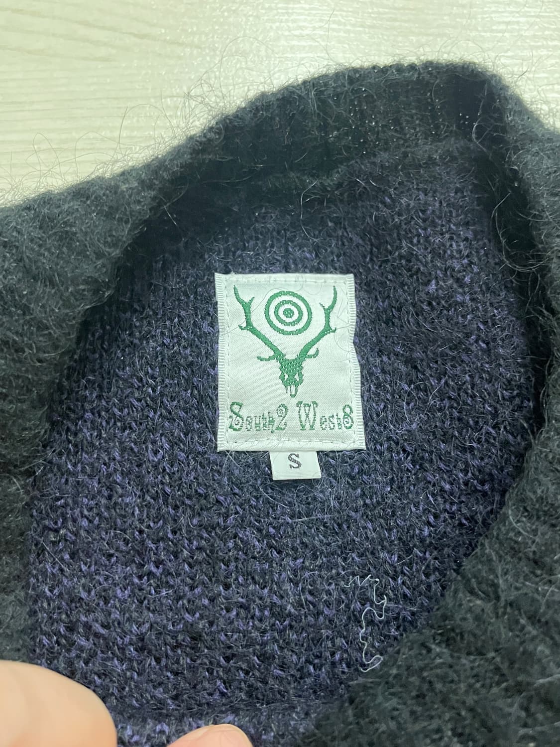 south2 west8 남이서팔 모헤어 니트 블랙 S 판매. 상품이미지3