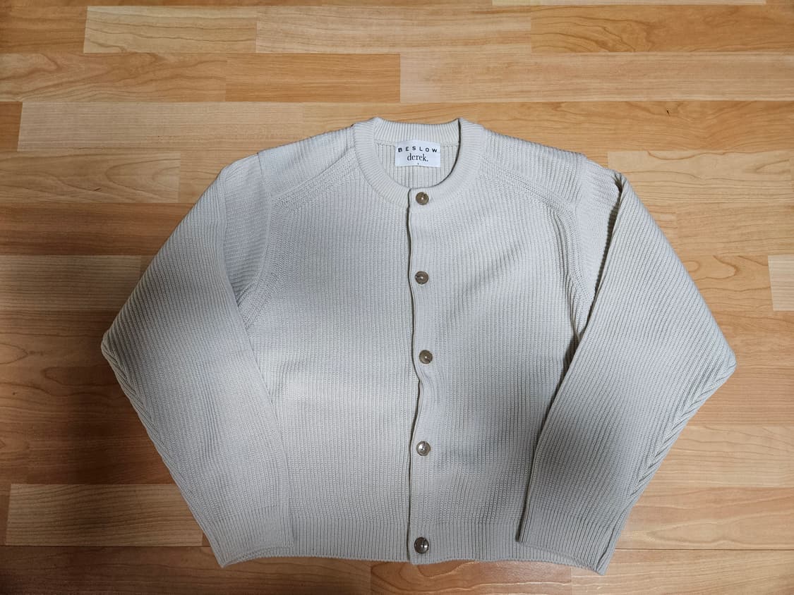 비슬로우x데릭 크루넥 숏가디건 아이보리 상품이미지3