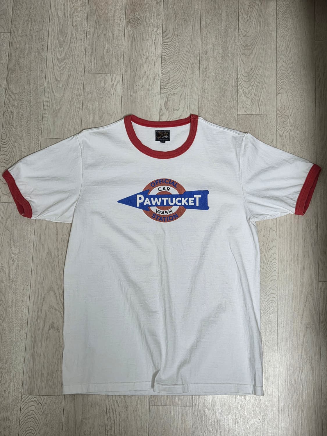 조 맥코이(The Real McCoy's) 링거 티셔츠 상품이미지1