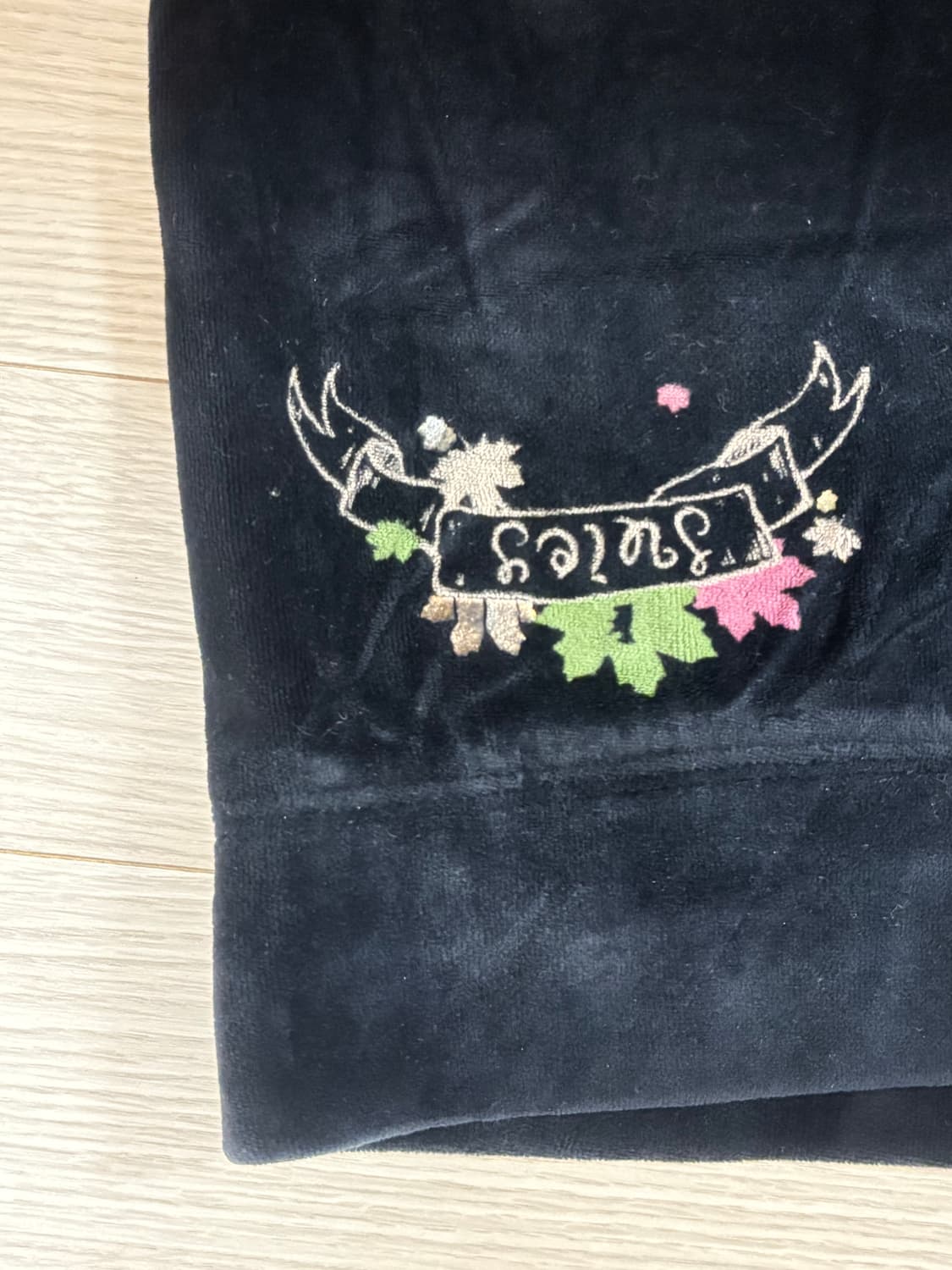 쥬시 블랙 벨벳 셋업 상품이미지5