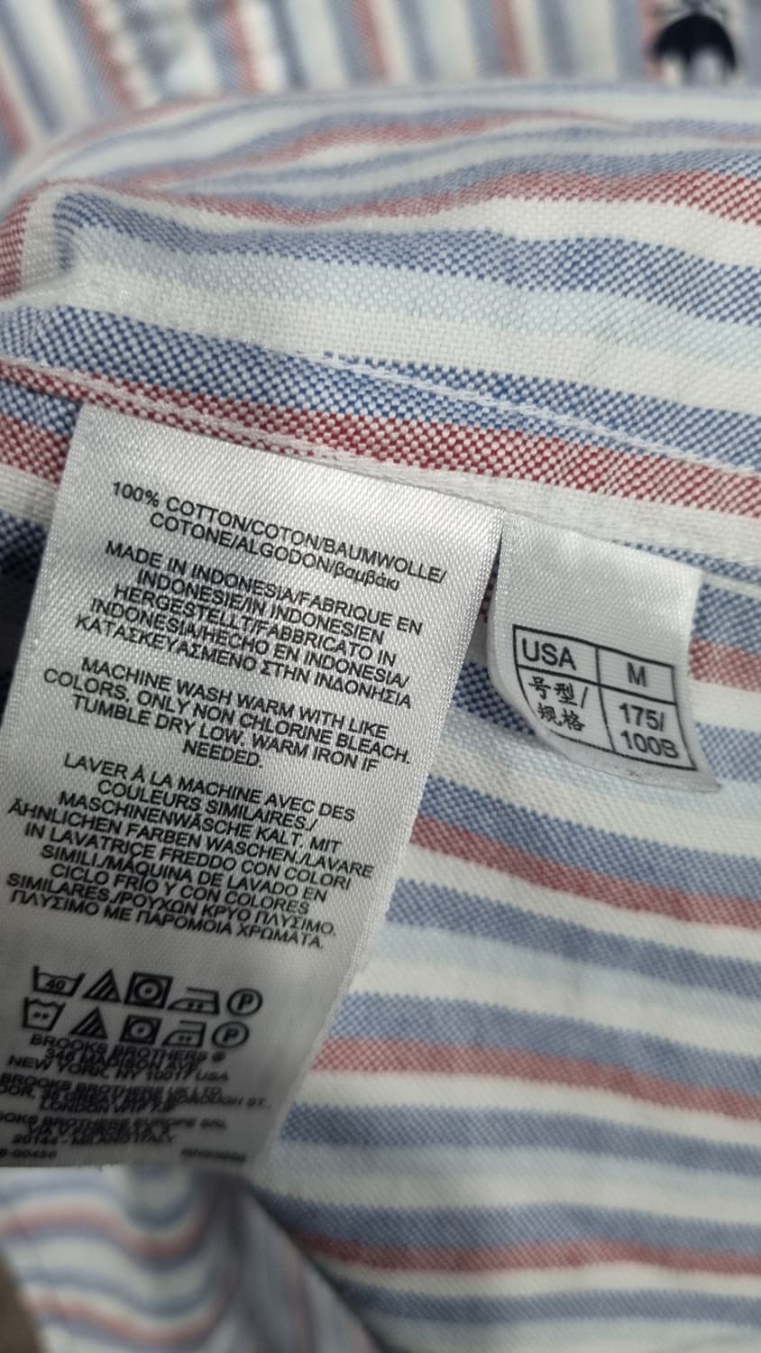 ((브룩스브라더스)) 레드플리스  로고 옥스퍼드 셔츠 100(m) 상품이미지5