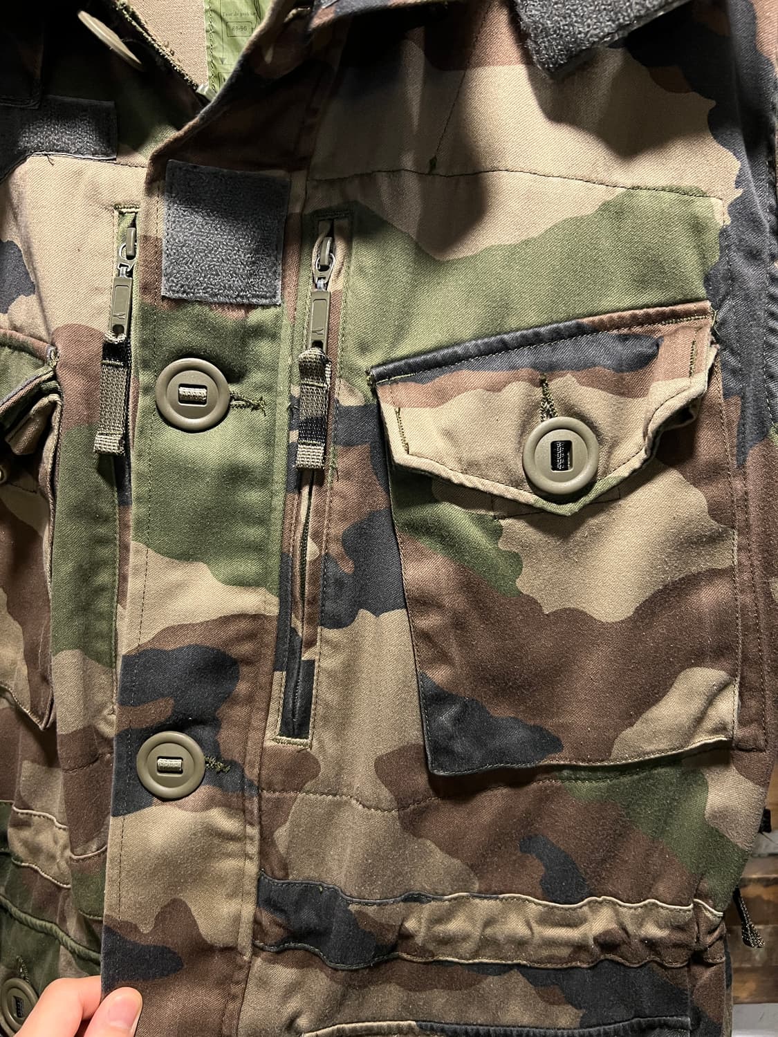 [M]00's 프랑스군 우드랜드 패턴 배틀필드 스목 자켓 상품이미지3