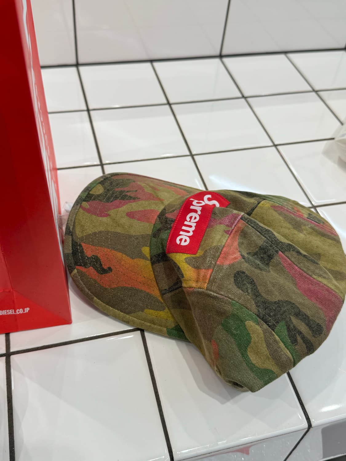 슈프림 워시드 캔버스 캠프캡 탄 카모 - 24SS 상품이미지2