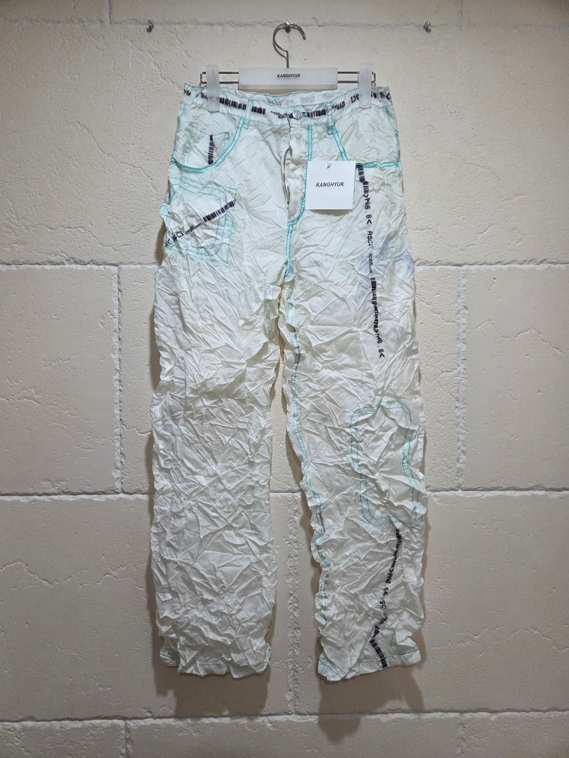 강혁 레디메이드 에어백 슈링크 와이드 트라우저 L 상품이미지1