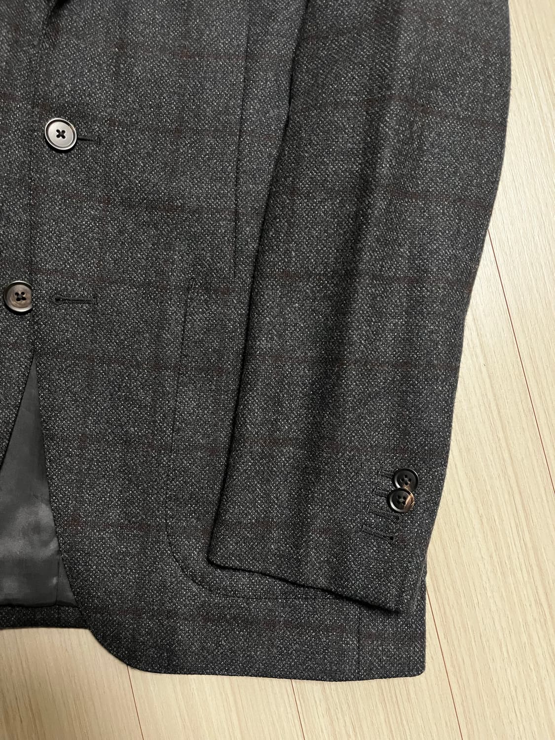 유니버셜랭귀지 체크자켓 46사이즈 판매 (레다원단) 상품이미지2