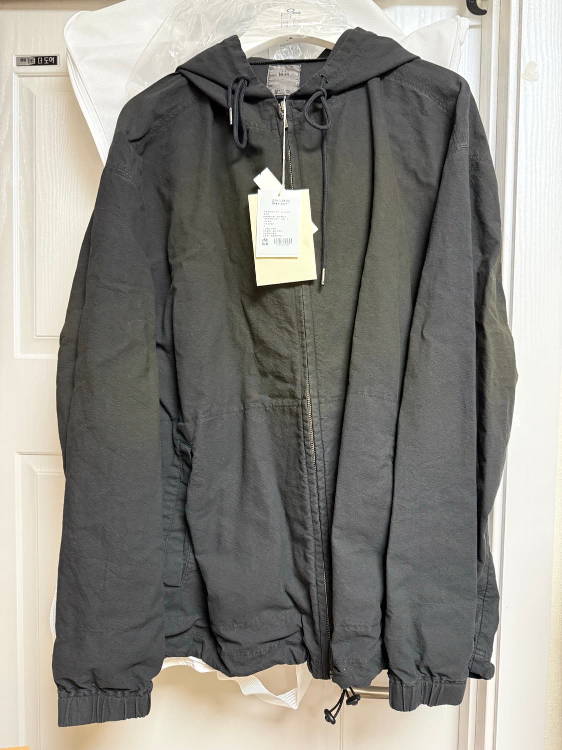 폴리테루 집 후디 파카 유즈드 블랙 3팝니다 상품이미지1