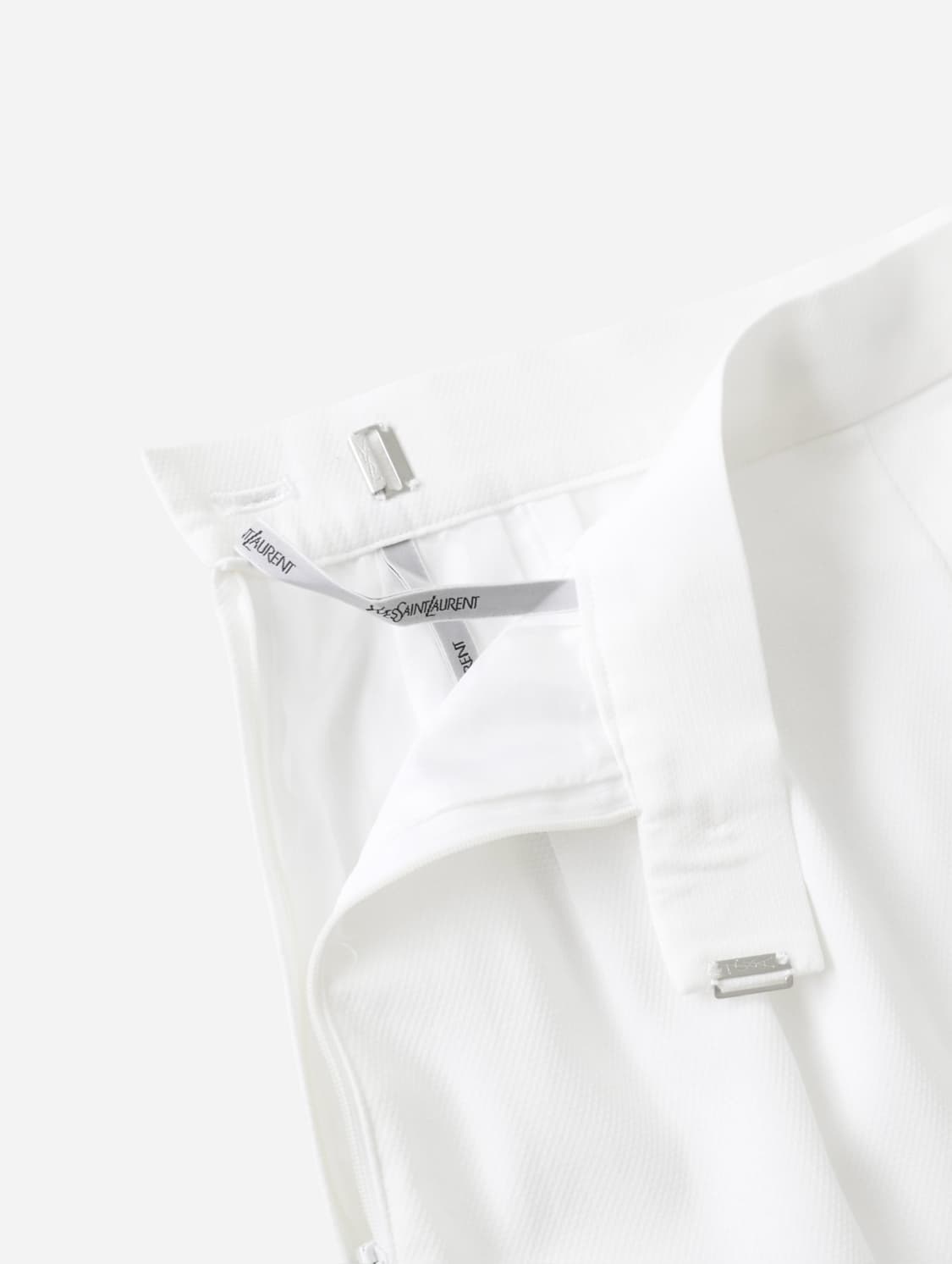 Yves Saint Laurent White Cotton Skirt 상품이미지5