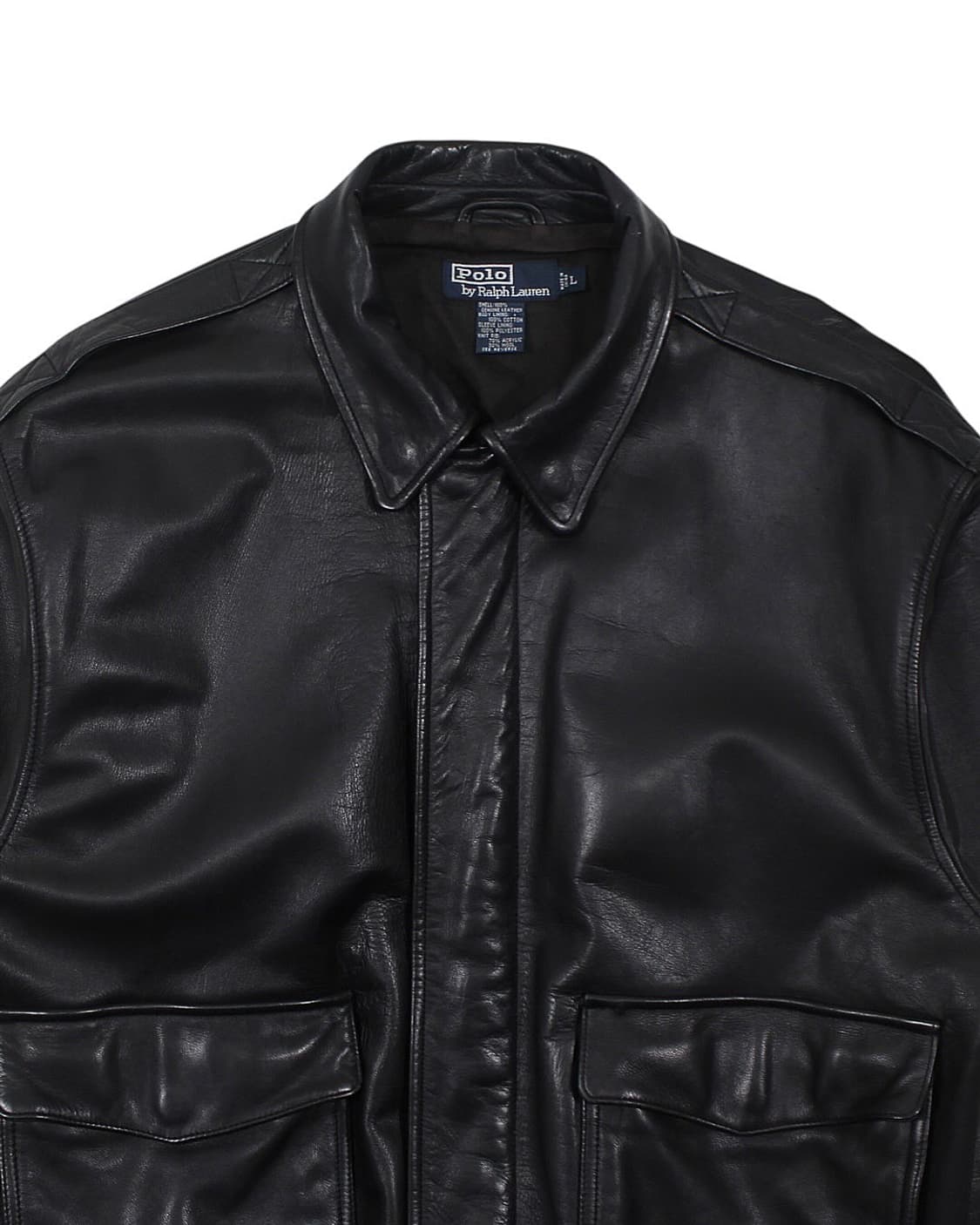 폴로랄프로렌 타입 A-2 레더 플라이트 자켓 가죽 상품이미지4