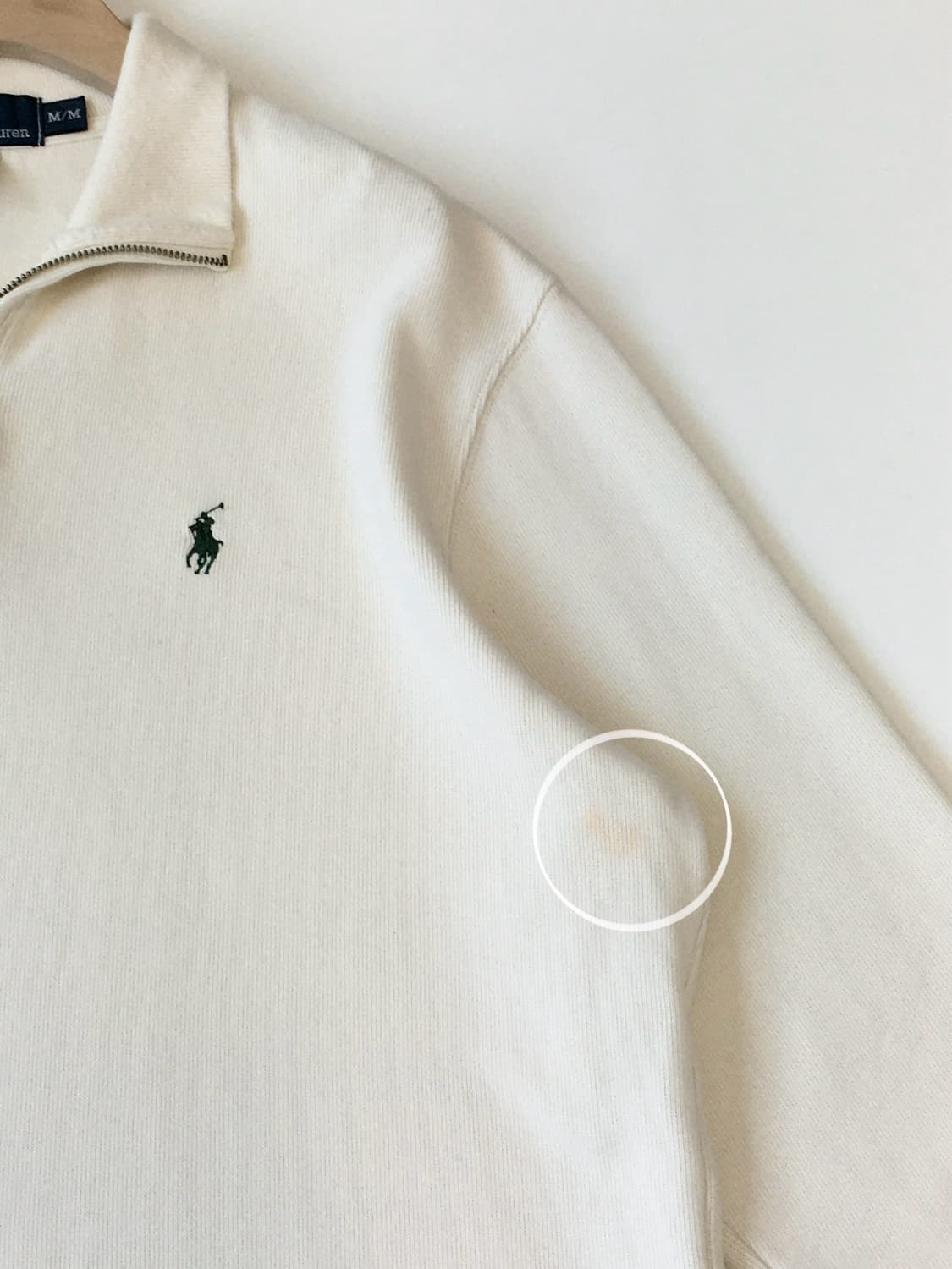 Polo 폴로 랄프로렌 크림 하프집업 니트 상품이미지8