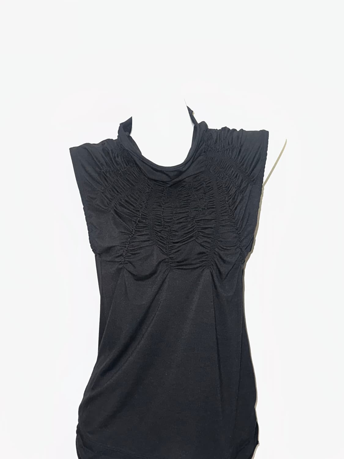 빈티지 셔링 고스 폴라 슬리브리스 상품이미지1