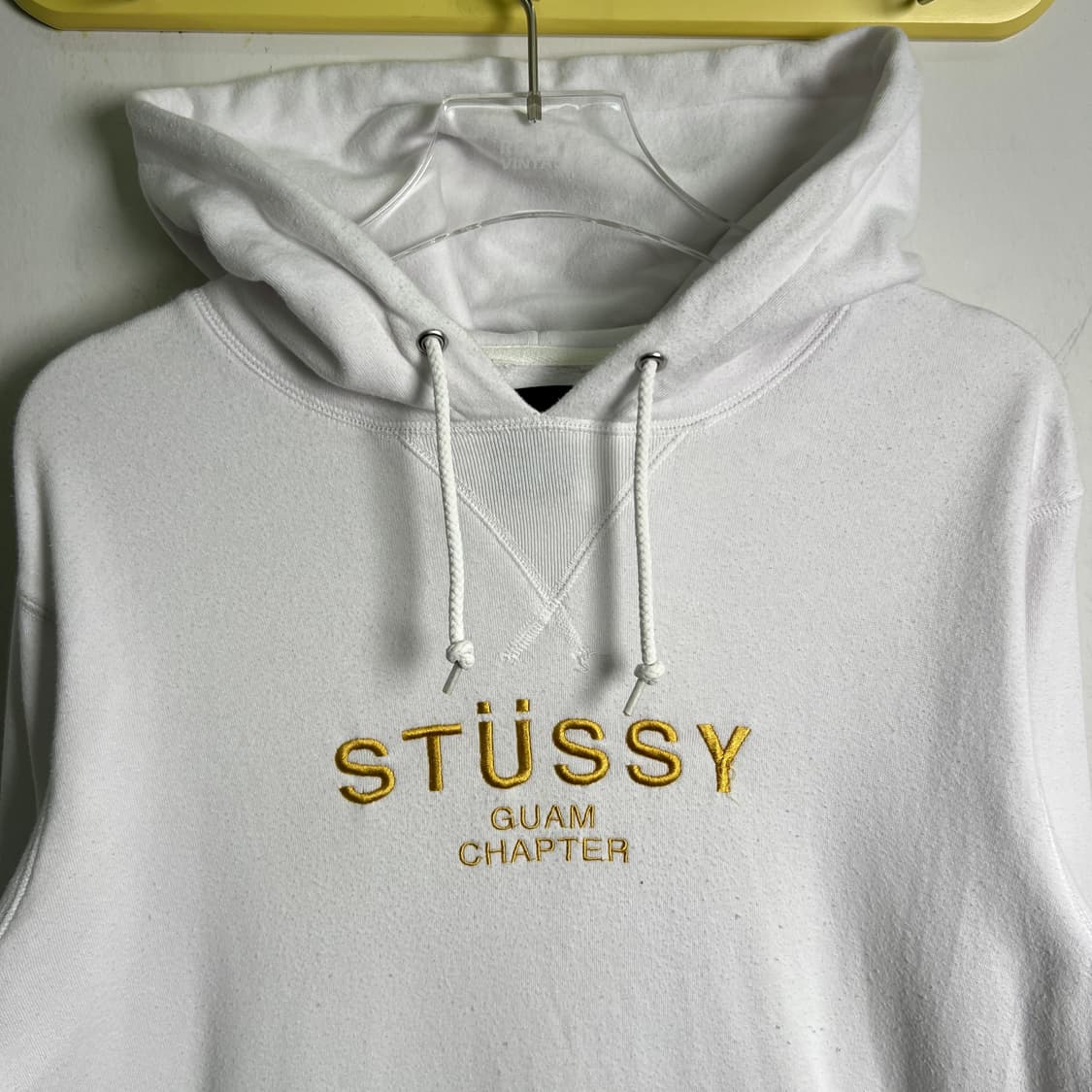 90's 스투시 괌 챕터 화이트 후드티 S 상품이미지4