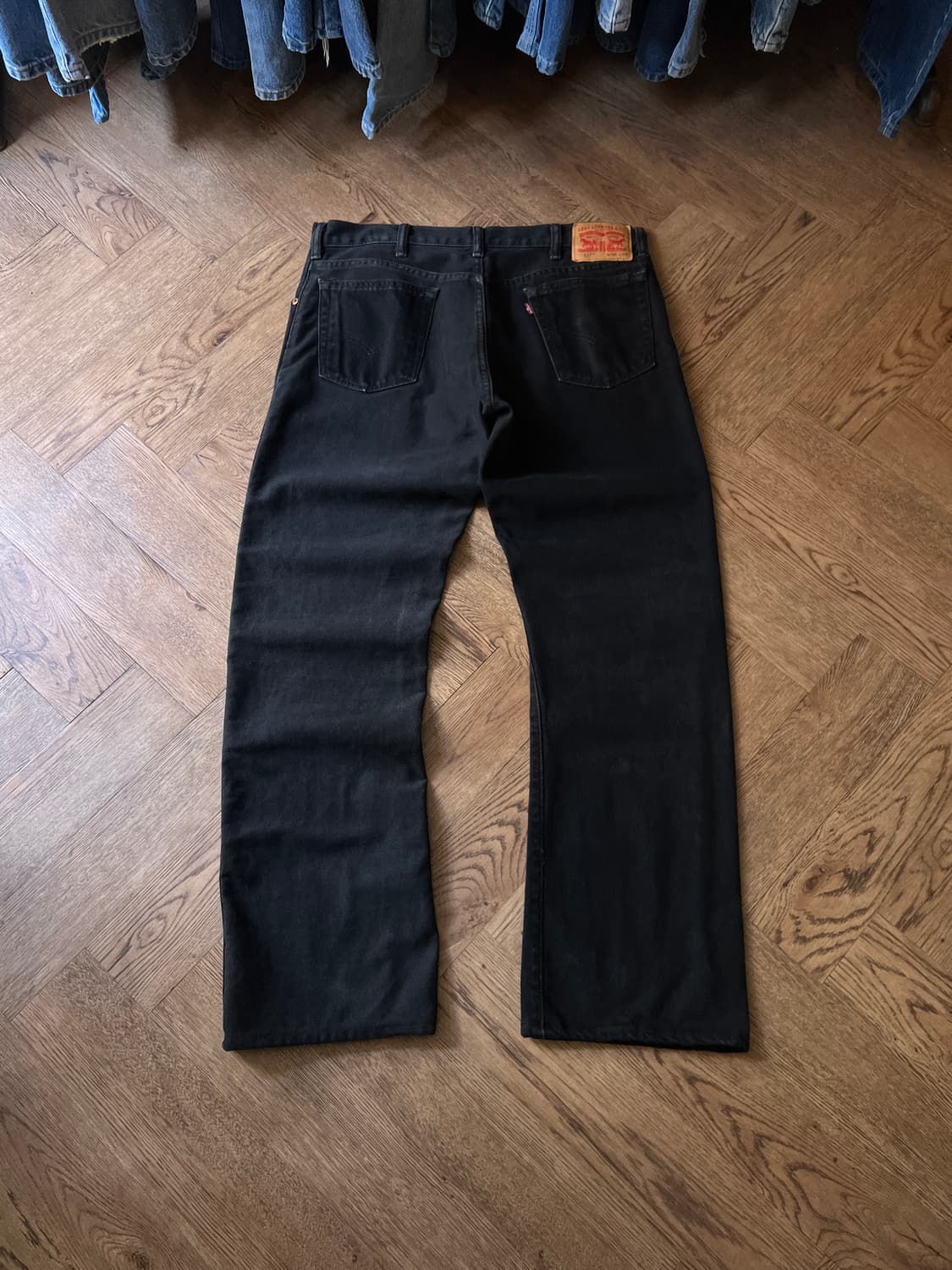 [36]리바이스 517 플레어핏 흑청 데님 팬츠 상품이미지2