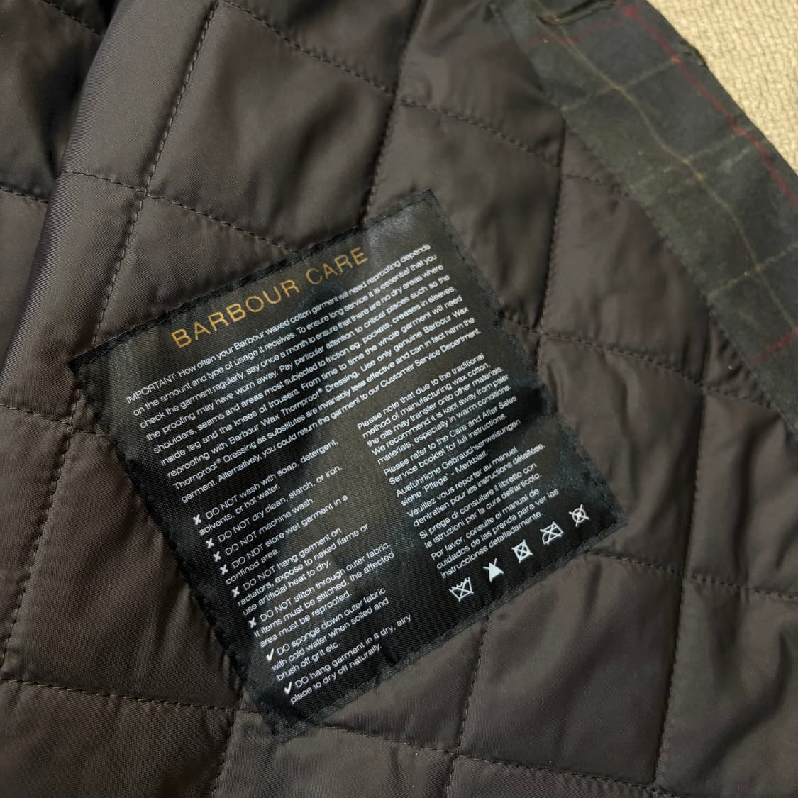 BARBOUR NAIRN WAX 바버 네른 왁스 자켓 m 상품이미지5